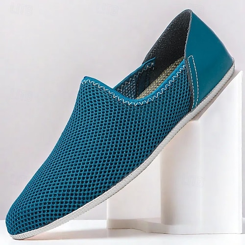 Herren Mesh Slip-On Loafer – ultraleichte Freizeitschuhe für Strand, Autofahren und Sommerfreizeit