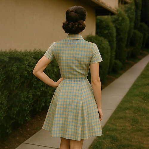 1950s style shirt dress The Shirtdress: '50s Fashion and Beyond! Charm Patterns
