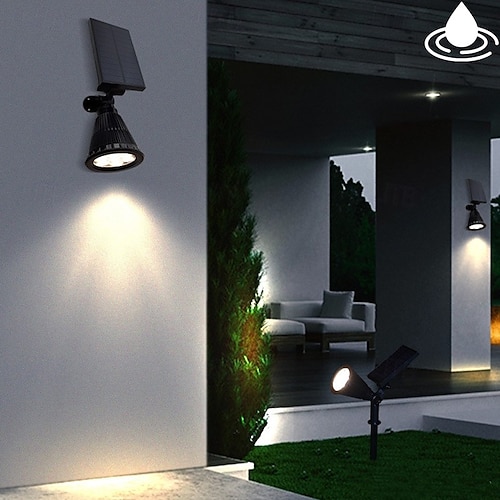 1 PC 2 W Luces y faroles para caminos Impermeable Control de luz Blanco Cálido Blanco Multicolor 5.5 V Patio Jardín 4/7 Cuentas LED
