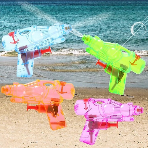 18 Mini-Wasserpistolen – Bunt & Transparent, 9 Cm, ABS-Kunststoff, Einfaches Nachfüllen, Für Pool, Strand, Garten, Sommerparty, Set