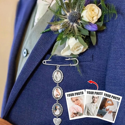  パーソナライズされた卒業ピンブローチ、カスタムフォトチャーム、最高の結婚式卒業記念お悔やみギフト、記念日や誕生日、友人、家族に最適