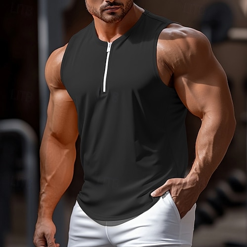 Ärmelloses Tanktop Mit Kapuze Für Herren - Sportliches Muskel-Shirt Zum Training & Fitness