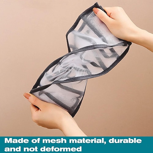 5 Pcs Underwear Drawer Organizer, Sock Bra Drawer Organizer Divider, Black Foldable Sock Underpants Organizer Drawer Divider, Storage Boxes for Clothes, Stockings, Ties & Bras