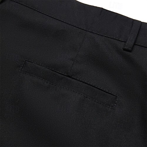  Herr Linne Shorts Klänning Shorts Sommarshorts Beach Shorts Dragkedja Knappar Ficka Ensfärgat Slät Komfort Andningsfunktion Knelängd Utomhus Ledigt Dagligen Semester Mode Svart Vit