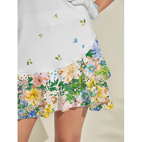  Dames golf jurk Groen Mouwloos Dames golfkleding kleding outfits draag kleding