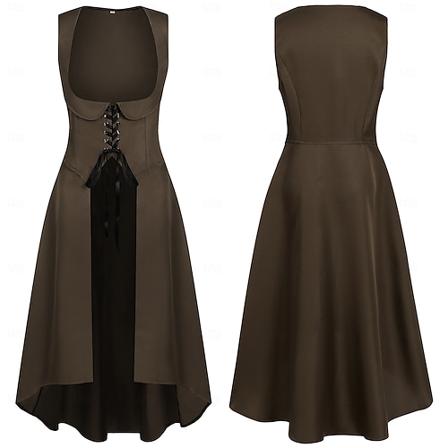 steampunk formal dress Halloween Gothic Steampunk Lace Dress main image 0