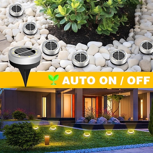 Outdoor Solar Light 12 Led in de Grond Begraven Zo... - Vicedeal