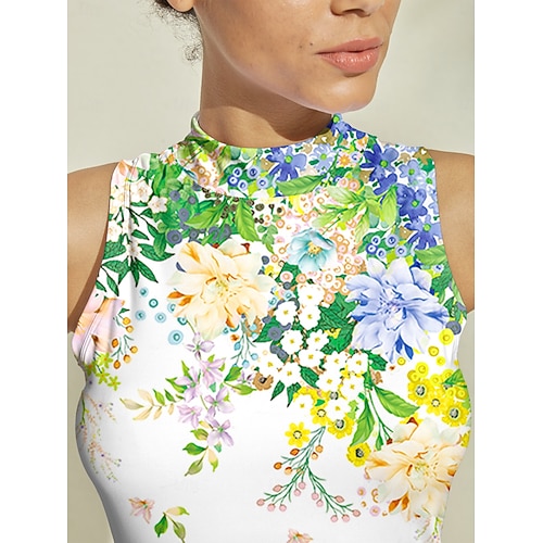  Dames golf jurk Groen Mouwloos Dames golfkleding kleding outfits draag kleding