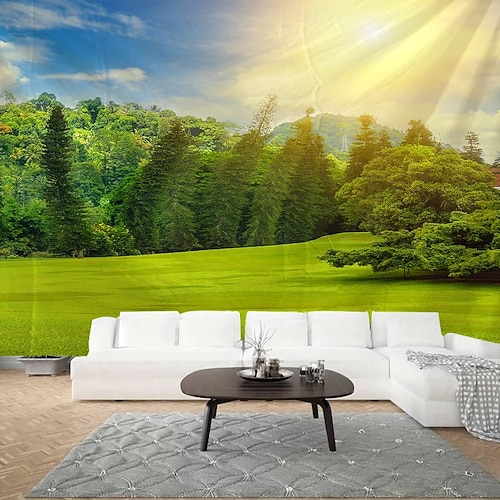 Naturlandschaft Wandteppich zum Aufhängen, große Wandteppiche, Wanddekoration, Fotohintergrund, Decke, Vorhang, Zuhause, Schlafzimmer, Wohnzimmer, Dekoration 2026
