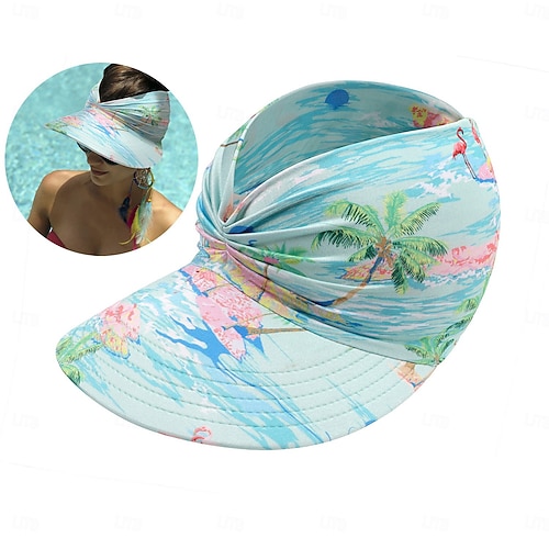 Sun Visor Hats for Women with Large Brim Foldable Visor Cap Beach