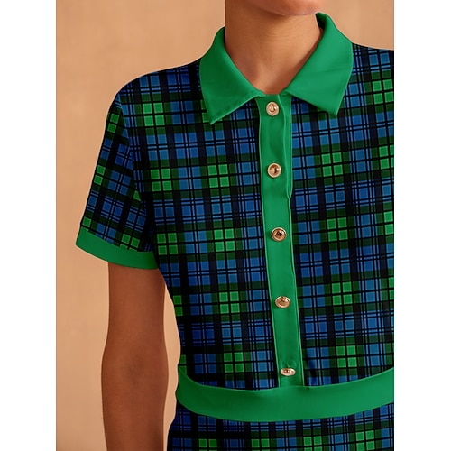 Women's Tennis Dress Golf Dress Green Short Sleeve Dress Ladies Golf Attire Clothes Outfits Wear Apparel 2026 - 75.99 Women's Tennis Dress Golf Dress Green Short Sleeve Dress Ladies Golf Attire Clothes Outfits Wear Apparel 2026 - 75.99
