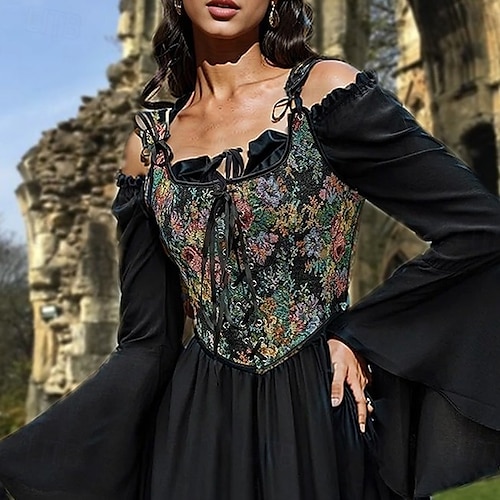 2025年 レトリ／ヴィンテージ 中世 ルネッサンス コルセット ベスト