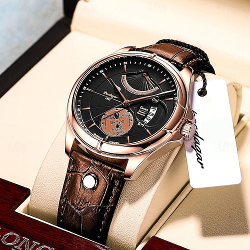 POEDAGAR Orologi di lusso da uomo in acciaio inossidabile impermeabile luminoso orologio da uomo data settimana moda casual orologio al quarzo da uomo Reloj  1511