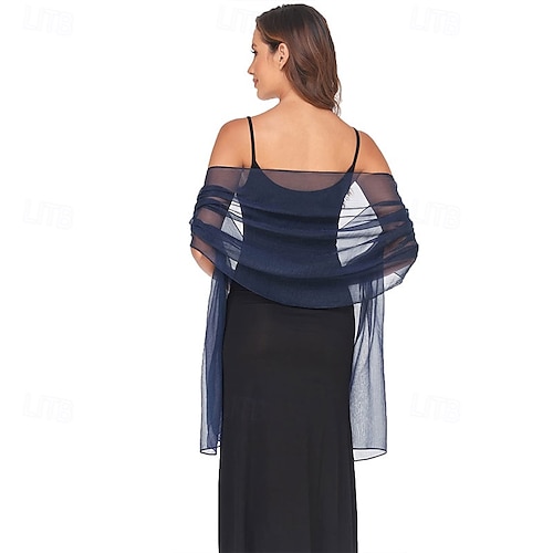 Châles et étoles pour femmes pour robe de soirée, écharpe légère pour invité de mariage, écharpes pour demoiselles d'honneur
