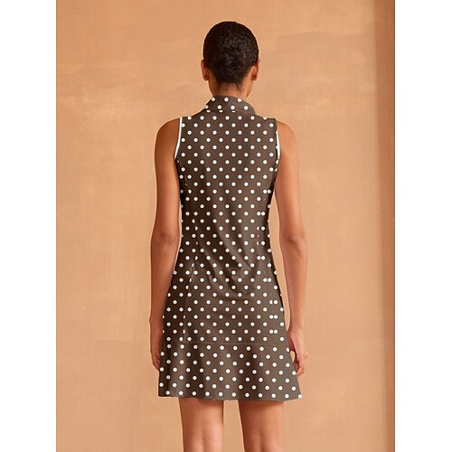 Women's Golf Dress Brown Sleeveless Dress Ladies Golf Attire Clothes  Outfits Wear Apparel 2026 - $79.99
