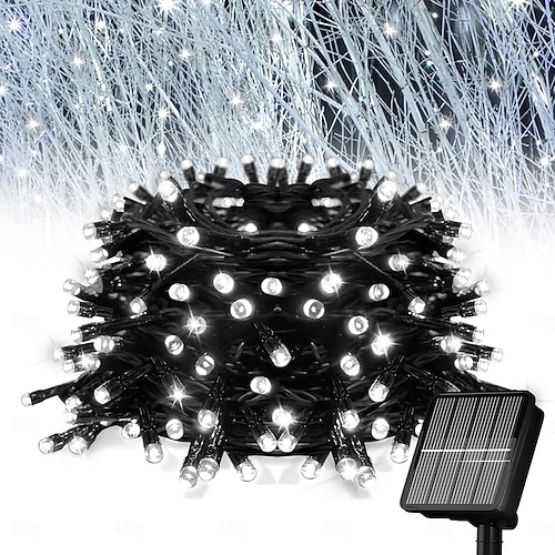 Batteriebetriebene LED-Lichterkette (5m, 50 LEDs, Warmweiß) – Wasserdicht, Biegbar, Für Garten & Deko