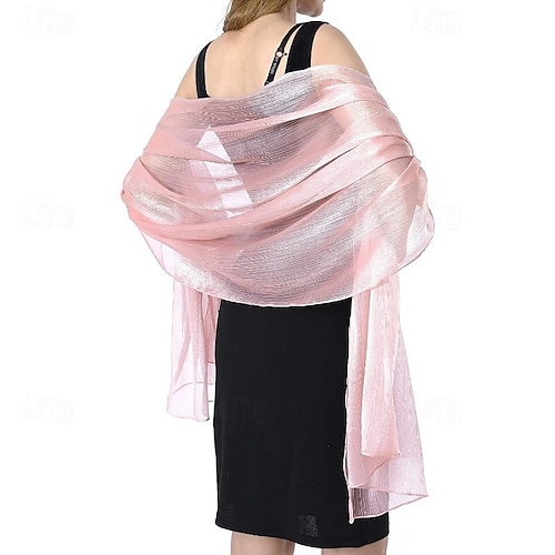 open lace back dress Pashmina Pink Shawl with swarovski and pearls butterflies – modarta
