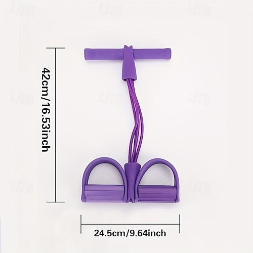  Fitness Resistance Bands,6 Tube Pedal Ankle Puller,Strong Tension Bands for Training,Stretch Bands for Exercising Legs and Arms