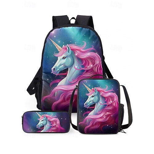 Ergobag Pack Kuntbärbuntes Einhorn Schulrucksack-Set - MVFG