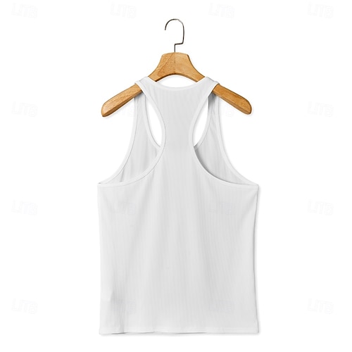  Homens Malha Íntima Camiseta Interior camisa sem manga camisa espancadora Sem Manga Decote em U Profundo Scoop pescoço Verão Côr Sólida Pit Strip Moda Designer Esportivo Estriado Puro Ao ar livre