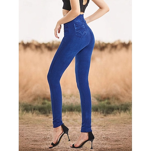  Női leggings nadrág 3D nyomtatás chino nyaralás laza teljes hosszú magas derekú grafikával nyomtatott kényelmes puha kényelmes rugalmas szabadtéri utcai kék nyári karcsú szabás