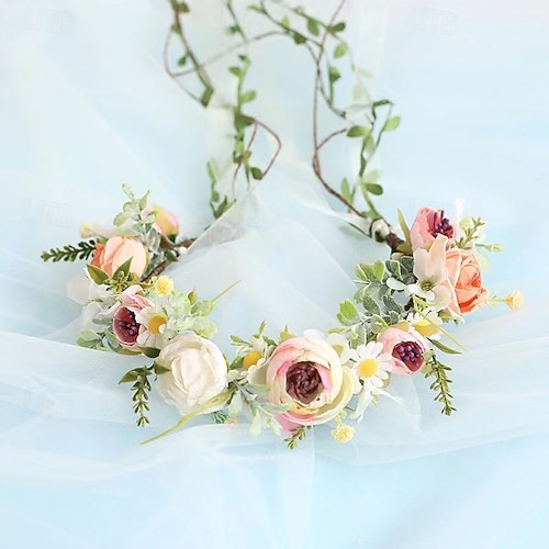 Corone per porta anteriore, 18 cm, piccolo fiore selvatico verde foglie ghirlanda, primavera estate tutte le stagioni, corona floreale per parete, matrimoni, feste, decorazioni per la casa