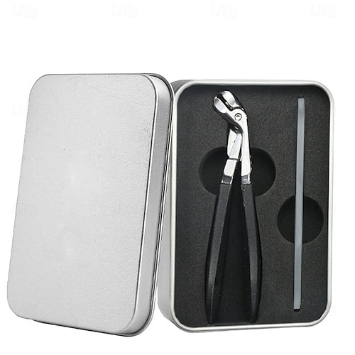  clește de unghii pentru picioare, clește de unghii cu mâner lung și maxilar lat pentru unghii groase, clește ergonomic curbat din oțel inoxidabil pentru unghii de la picioare pentru seniori, bărbați