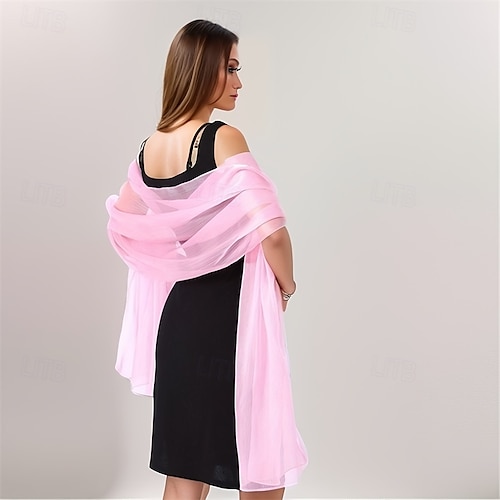 Chiffon Shawls and Wraps for Evening Dresses Women Elegant Soft Scarf  Bridal Scarve Wedding Stole 2026 - AU $27.79