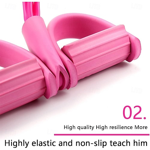  Fitness Resistance Bands,6 Tube Pedal Ankle Puller,Strong Tension Bands for Training,Stretch Bands for Exercising Legs and Arms