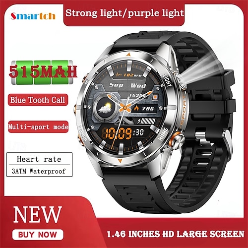 KT80 Smart Watch 1.46'' HD Display Outdoor Sports Watch with Call