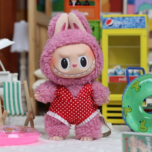 Vestiti Per Bambole Labubu Da 17 Cm - Set Abiti Per Peluche - Accessori Stilosi Per Bambole 17 Cm - 4