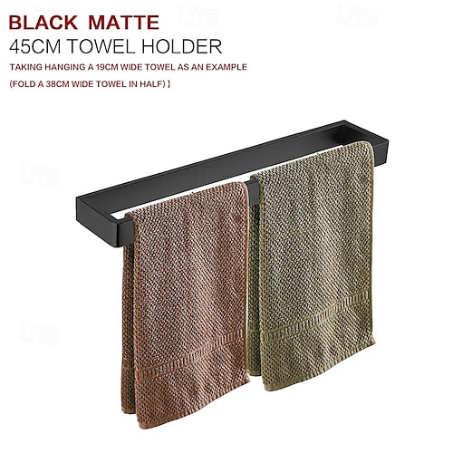  Towel Bar Towel Rack 304 Stainless Steel Wall Mounted Bathroom Hardware Towel Holder for Bath Towels, Rustproof Towel Rail for Kitchen, Shower, Hotel Use, Heavy Duty Polished Finish