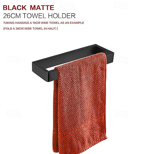  Towel Bar Towel Rack 304 Stainless Steel Wall Mounted Bathroom Hardware Towel Holder for Bath Towels, Rustproof Towel Rail for Kitchen, Shower, Hotel Use, Heavy Duty Polished Finish