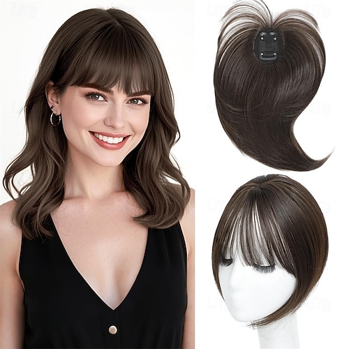 Hair Topper Clip in Bangs 360 3D Cover Hair Toppers for  display picture 2