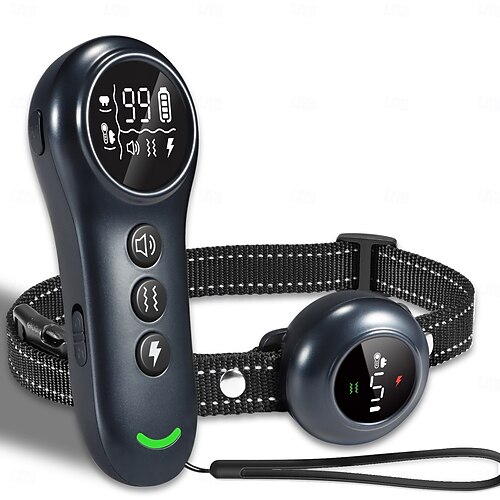 2-in-1-Hundehalsband mit Fernbedienung, automatisches  Anti-Bell-Schockhalsband, intelligentes Anti-Bell-Halsband mit  automatischem Bellstopp, IP67-was