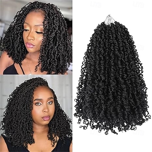 Crochet Hair 12 Inch 9 Packs Pre Looped Mini Twist Yankee Twist