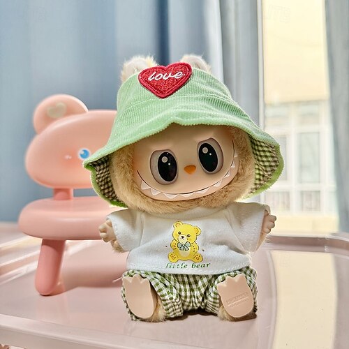 thumbnail image 2 of 5-Pack Clothes Set Designed For Labubu Clothes With Accessories Set, Includes 6 Mini Accessories, Display Bag, Clothes Rack, Headphones, Camera, Sunglasses, Shoes Accessories For Labubu - Style B 2 of 10