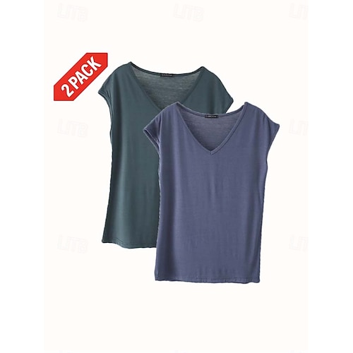  Dame Camisole Tank Top Helfarge عادي Daglig Ermeløs V-hals Vanlige topper Hvit og Blå Hvit og Rød Rød / Svart Grønn / Rød Hvit og Rosa Vår, Høst, Vinter, Sommer