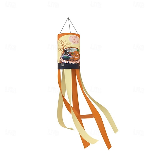 CJYGEGE Halloween Gartenflagge „Süßes Oder Saures“ – Doppelseitig, Wetterfest, 30,5x45,7 Cm