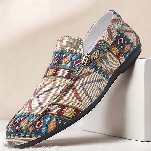 Hombre Zapatos casuales de hombre Zapatos de Paseo Casual Tela Cómodo Antideslizante Transpirable Mocasín Negro Beige Verano Primavera Otoño