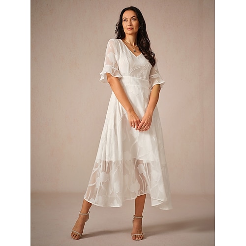  Mujer Vestido maxi Vestido Cóctel Vestido Invitada Boda vestido semiformal Vestido de una línea Elegante Trabajo Cumpleaños Mangas anchas Invitado a la boda Fiesta de Cóctel Noche formal Ajuste