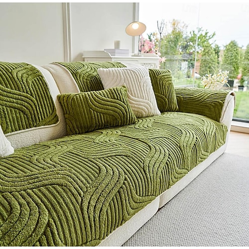  כיסוי ספה גיאומטרי מודרני לחיות מחמד לכלבים רך קטיפה נגד החלקה מגן ספה כיסוי ספה ידידותי לחיות מחמד