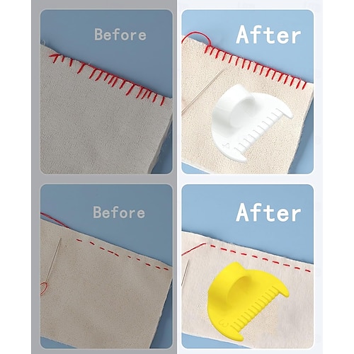  4/8 pezzi di strumento per cucire bordi e per la chiusura a scatto per principianti e anziani, strumento di assistenza per il cucito fai da te, accessorio per modelli di cucito domestico per tessuti,