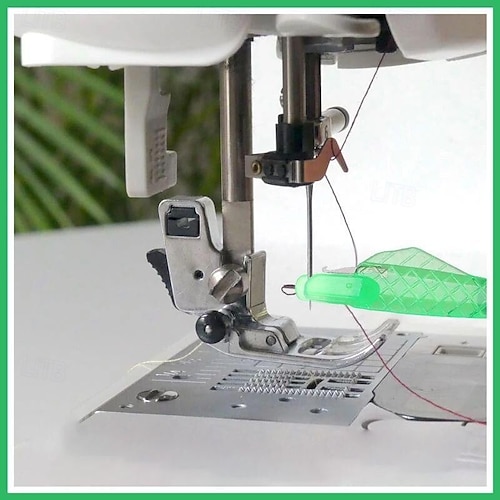  Infila ago automatico a bocca di pesce da 100 pezzi, mini strumento per infilare la macchina da cucire, infila ago facile per un rapido inserimento dell'ago, piccolo kit di accessori per cucire fai da