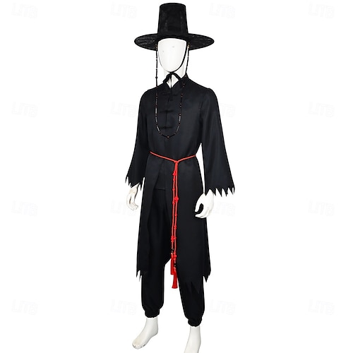  Lovci démonů z K-Popu Rúmí Saja Boys Jinu Saja Hanbok Halloween skupinové kostýmy pro páry Krásné šaty Korejský tradiční Virtuální idol Filmové kostýmy for Pro páry Pánské Dámské Dětské Dospělé