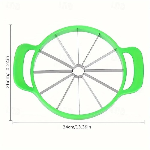  Outil de coupe et de tranchage de pastèque, gadget facile à trancher et à couper en dés de pastèque, aide de cuisine pour couper les fruits pour des morceaux de pastèque parfaits