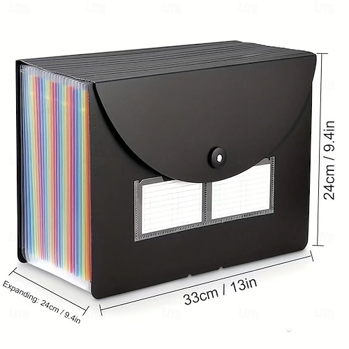  Organizzatore di file, cartella portadocumenti espandibile a 25 tasche, portadocumenti in plastica per A4 &formato lettera, ricevute e organizzatore di documenti per ufficio, scuola, casa