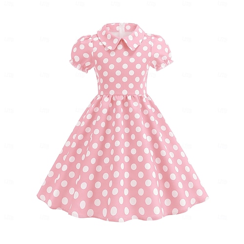 1960's Fashion Retro Style Vintage Polka Dot Dress JOAU Women's 50s 60s  Vintage Rockabilly Cocktail Swing