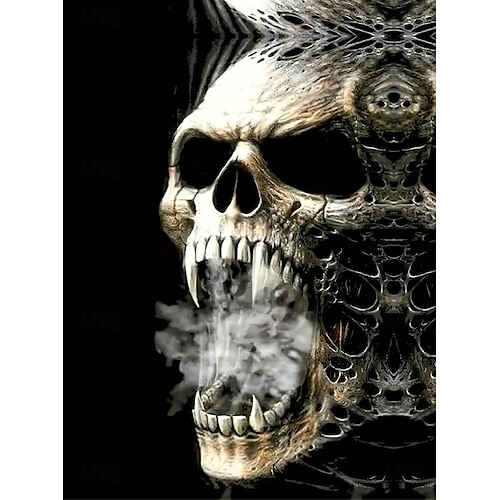  Damen Mantel Leicht Bequem Druck Vintage Künstlerisch Lässig Halloween Schädel Lässig Lang Kragenlos Normale Passform Langarm Oberbekleidung Schwarz Weiß Rote Frühling Herbst
