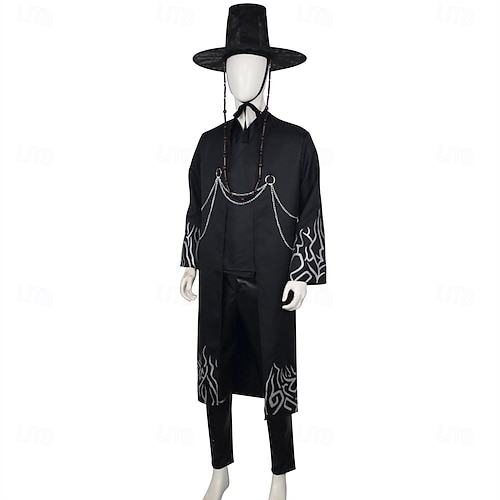  Inspirováno korejskými idoly Popová hvězda Kostým Hanbok Krásné šaty Korejský tradiční Virtuální idol Filmové kostýmy for Pánské Chlapecké Dětské Dospělé předvečer Všech svatých Karneval Výkon Comic